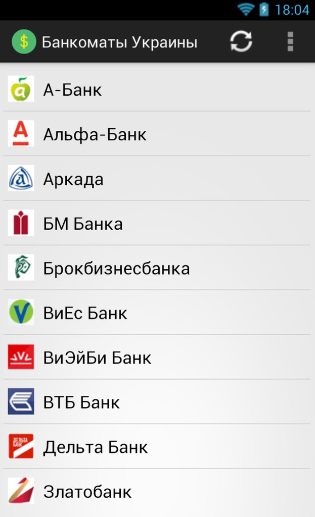 Банкоматы Украины