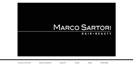 sartori.ch - website for beauty salon in Switzerland